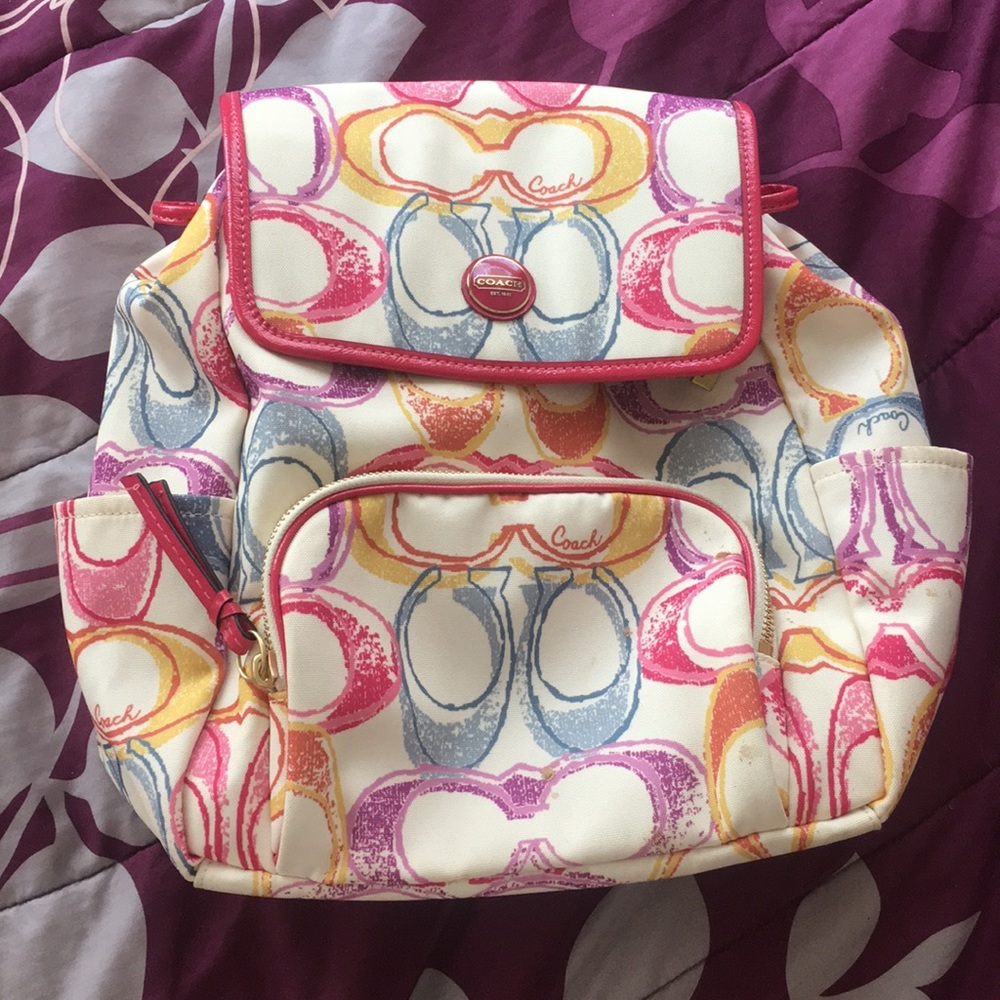 Coach backpack purse